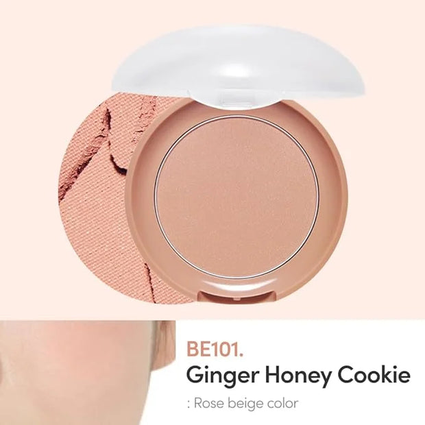 ETUDE Lovely Cookie Blusher #BE101 Ginger Honey Cookie 4g | Glowing & Natural Powder Blush with Long-Lasting Sebum Control...