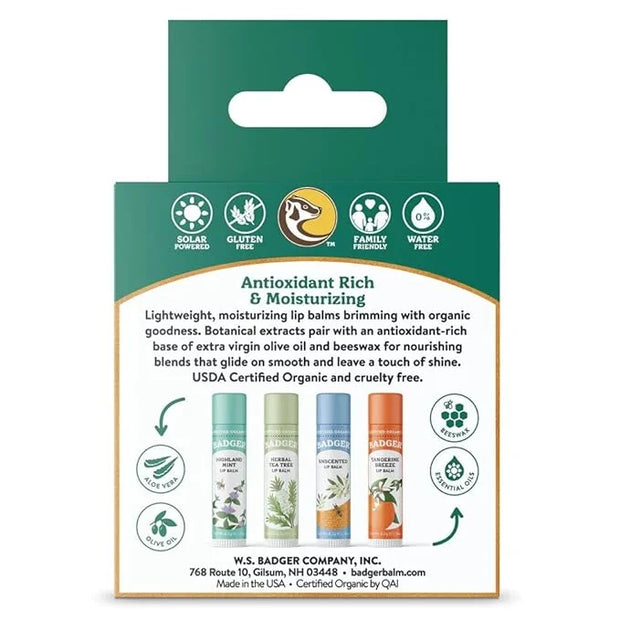 Badger - Classic Lip Balm Green