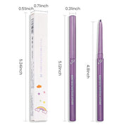 Kaely 1.5mm Skinny Gel Eyeliner Pencil,Grape Purple Cat Eye Liner Makeup Pen,Cream Smooth Eyeliner Crayon,delineador de oj...