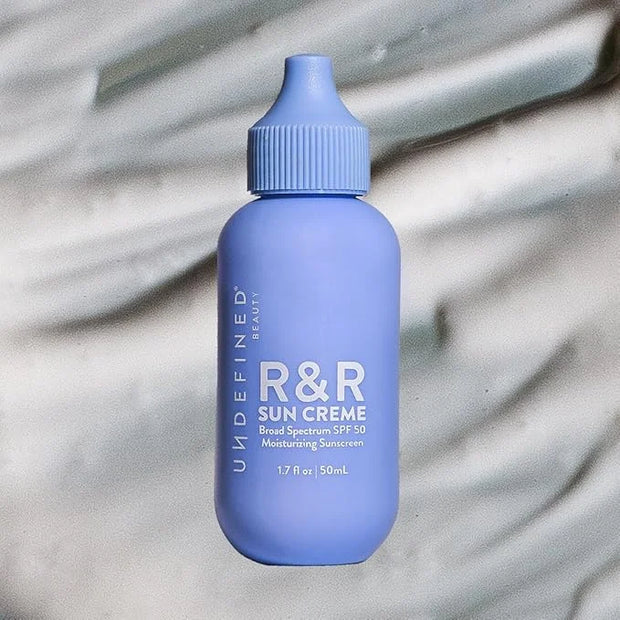 Undefined Beauty R&R Sun Creme Broad Spectrum SPF 50 Untinted Moisturizing Sunscreen with Ceramides, CoQ10, Niacinamide, R...