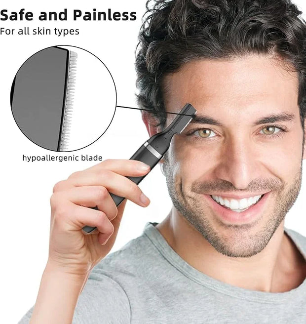 Eyebrow Trimmer and Facial Hair Remover, Rechargeable Hair Removal Women's Electric Shaver Razor for Peach Fuzz Chin Cheek...