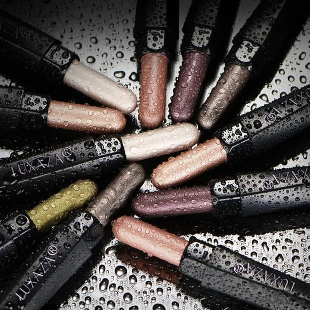Neutral Eyeshadow Stick Makeup Set, Metallic Shimmer Matte Cream Eye Shadow Eyeliner Brightener Pencil Crayon - Classic 6P...