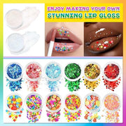 Jcoos Lip Gloss Making Kit, 73PCS Fun Make Your Own Lip Gloss Kit Kids, Beginner, Lipgloss Sets for Girls, DIY Lipstick Se...