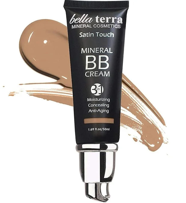 Bellaterra Cosmetics Mineral BB Cream - Tinted Moisturizer & Foundation, Hypoallergenic, Buildable Coverage, Oil-Free, Non...
