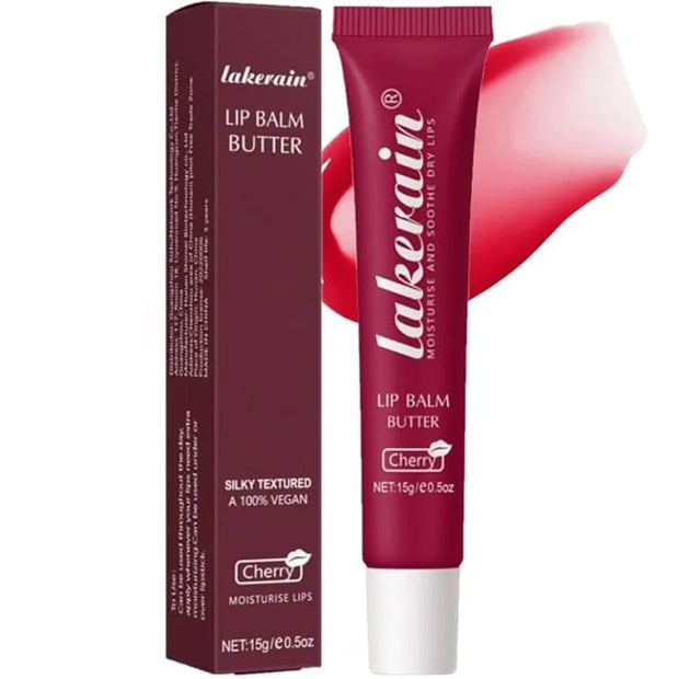 Tinted Lip Butter Balm - Tinted Moisture Gel Lip Gloss | Hydrating Glow Tinted Lip Care | Tinted Lip Stain (Cherry, 05) - ...