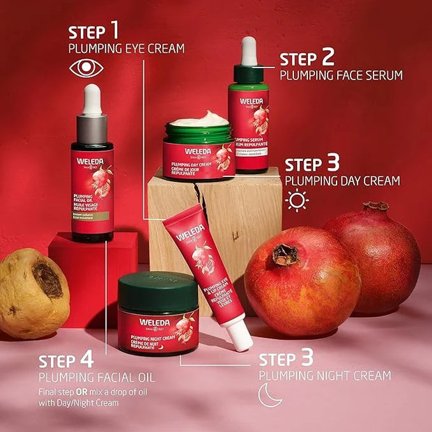 Weleda Face Care Plumping Serum, Plant Rich Serum with Peptides from Pomegranate and Maca Root - Product Image