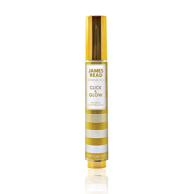 James Read Gradual Tan - Click & Glow Tan Drops 15ml, On-the-Go, Daily, Custom Tanning Booster & Extender, Easy to apply, ...