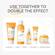 Vitamin C Skin Care Set, Girls Skincare Gift Set With Cleanser, Toner, Face Serum, Face & Eye Cream, Skin Care For Teens 1...