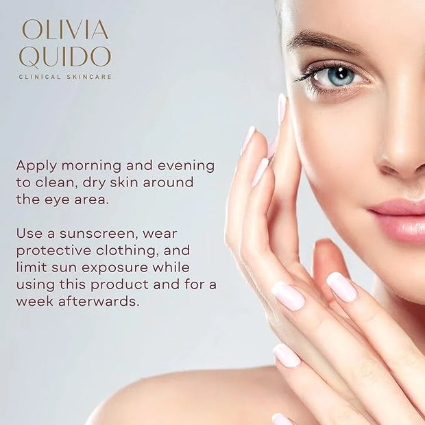 OLIVIA QUIDO Clinical Skin Care Wrinkle Blur (0.46 oz) | Eye Cream For Dark Circles and Puffiness | Anti-Aging Under Eye C...