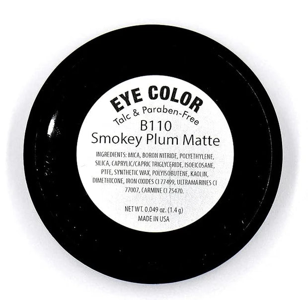 Smokey Plum Dark Purple Violet Brown Matte Opaque Pressed Powder Single Eyeshadow; Talc, Paraben & Cruelty Free - Product ...