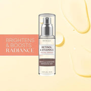 Retinol and Vitamin E Beauty Value Set - Serum, Moisturizer & Face Sheet Masks - Product Image