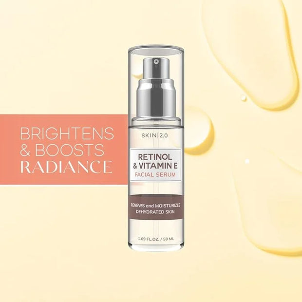 Retinol and Vitamin E Beauty Value Set - Serum, Moisturizer & Face Sheet Masks - Product Image