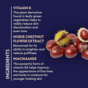 Naturopathica Vitamin K Brightening Eye Complex, Daily Eye Cream for Dark Circles and Puffy Eyes, Under Eye Cream to Help ...