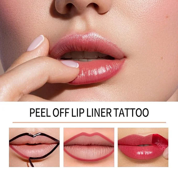 3 Colors Lip Stain Peel Off, Peel off Lip stain, Lip Tint Stain, Peel off Lip Liner Stain, Lip Stain Peel off Tint Tattoo ...