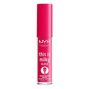 NYX PROFESSIONAL MAKEUP This Is Milky Gloss, Lip Gloss with 12 Hour Hydration, Vegan - Mixed Berry Shake (Raspberry) - Pro...