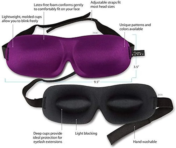 Bucky 40 Blinks No Pressure Printed Eye Mask for Travel & Sleep, Lattice, One Size - Product Image