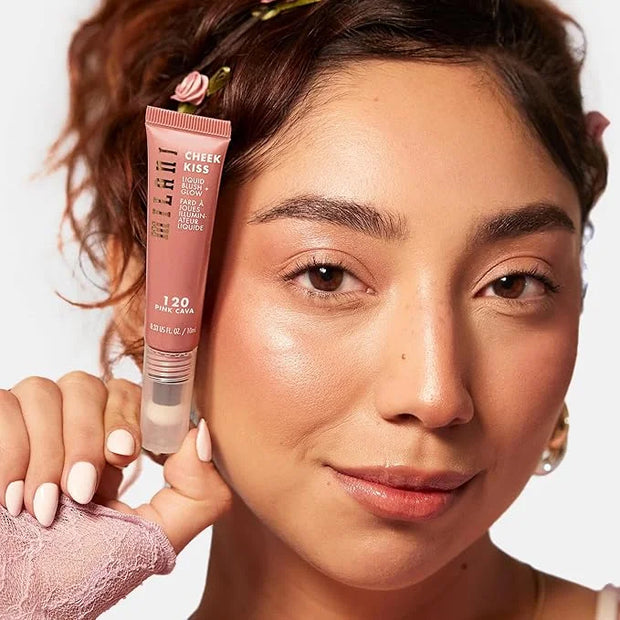 Milani Cheek Kiss Blush + Glow Highlighter - 120 Pink Cava - Product Image