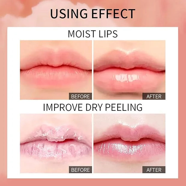 3 Color Pearlescent Lip Oil Hydrating Tinted Plump Hydrating