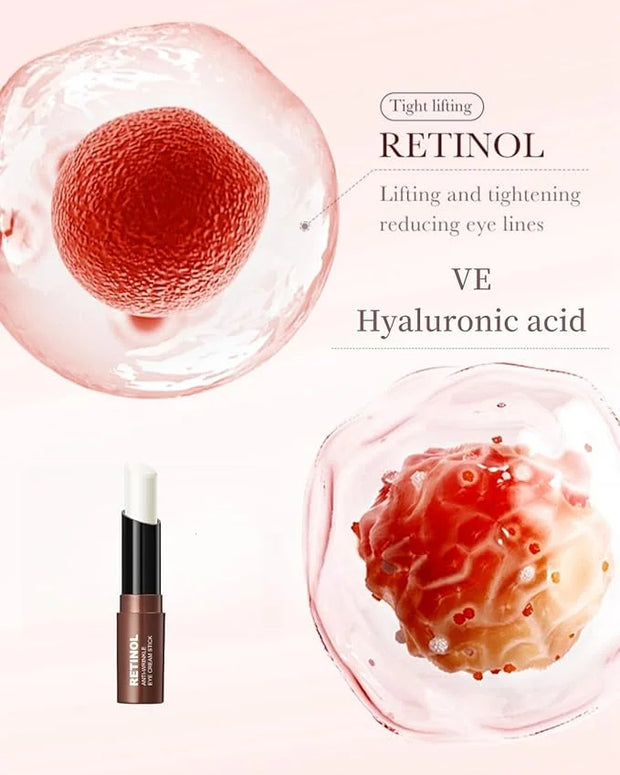 Retinol Eye Stick Under Eye Cream Anti Aging Eye Balm Reduces Fine Lines and Dark Circles - Product Image