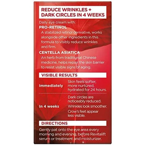 L’Oreal ParisPersonal Care - - RevitaLift Anti-Wrinkle + Firming Eye Cream 14g/0.5oz - Product Image