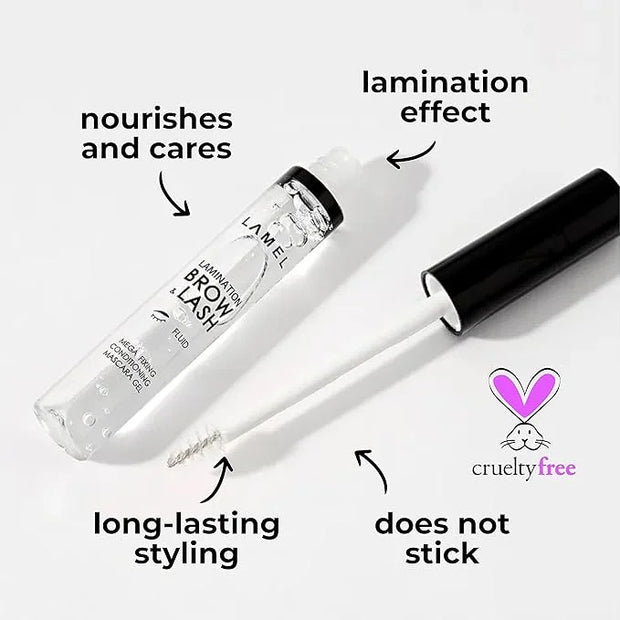 Lamination Clear Brow and Lash Gel - Megafixing Eyebrow Glue, Eyebrow Gel, Waterproof & Sweat-Proof Clear Mascara, Setting...