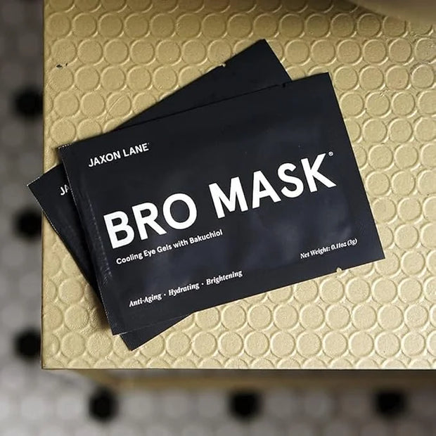 BRO MASK Under Eye Gel Pads: Cooling Eye Patches for Dark Circles and Puffiness | Anti Aging Hydrogel Eye Patch Set + Baku...