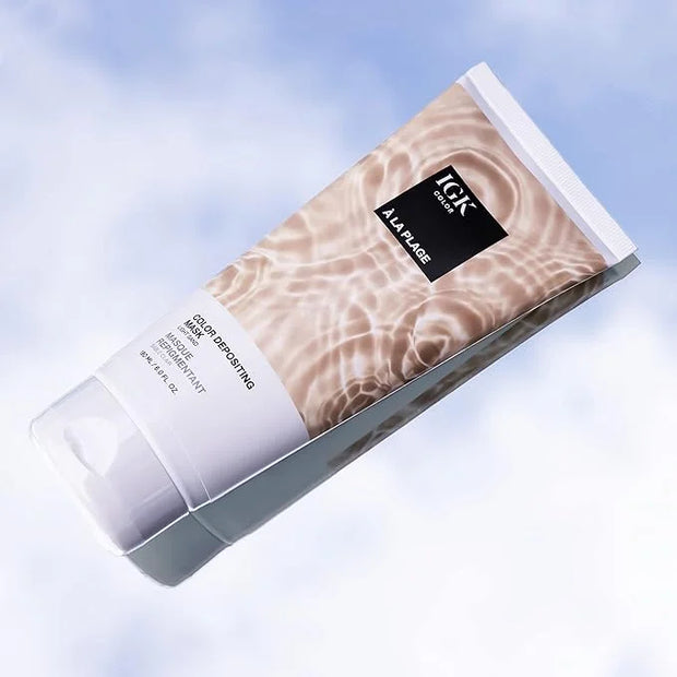 IGK Hair Gloss Toner & Color Depositing Mask | Light Sand Semi-Permanent | Vegan + Cruelty Free | A La Plage - Product Image