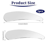 2Pcs Mini Metal Cosmetic Spatulas, Skincare SpatulaMixing