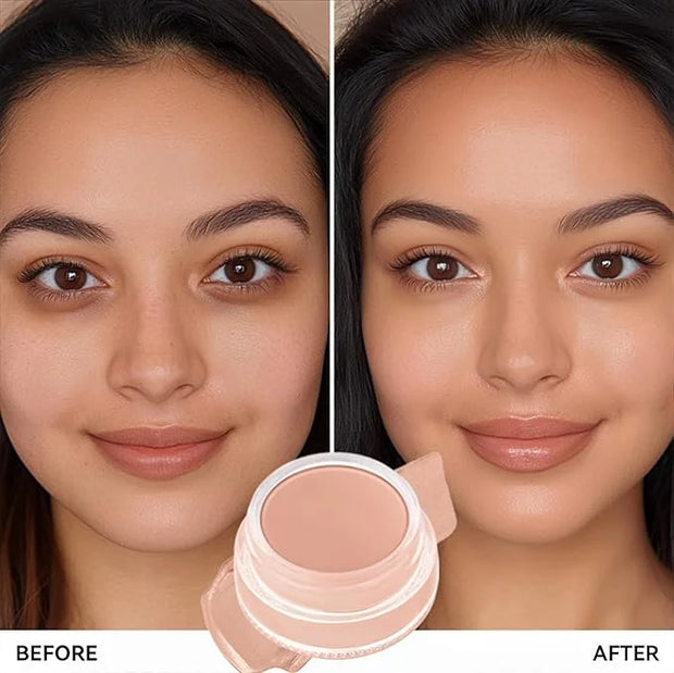 4 Colors Under Eye Brightener, Conceal & Brighten Dark Circles, Nourishing Waterproof Under Eye Cream Pot Concealer Full C...