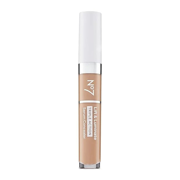 No7 Lift & Luminate Triple Action Serum Concealer - Medium - Anti Aging Liquid Concealer Makeup for Blemishes & Dark Circl...