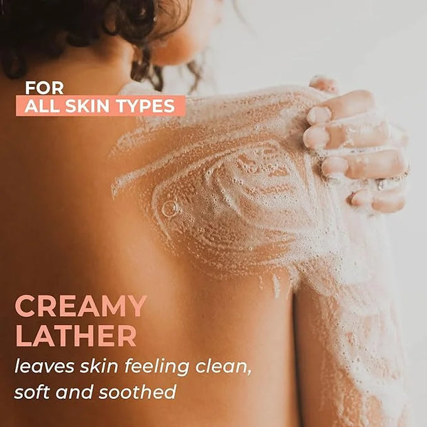 Vanilla Coconut Shower Gel Body Wash - USA Made with Organic & Natural Ingredients, Moisturizing Cleansing Gel for Women, ...