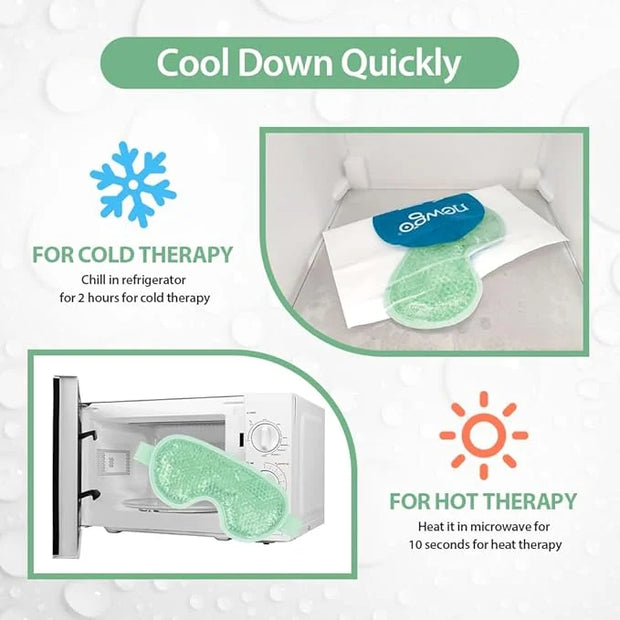 NEWGO Cooling Eye Mask for Puffy Eyes, Cold Eye Mask Eye Ice Pack for After Eyes Surgery, Tension Stress Relief, Itchy Eye...
