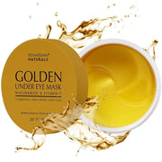 Enaskin Naturals Under Eye Patches Dark Circles Under Eye Masks for Puffiness - 24K Gold Eye Gel Pads Retinol Collagen Hya...