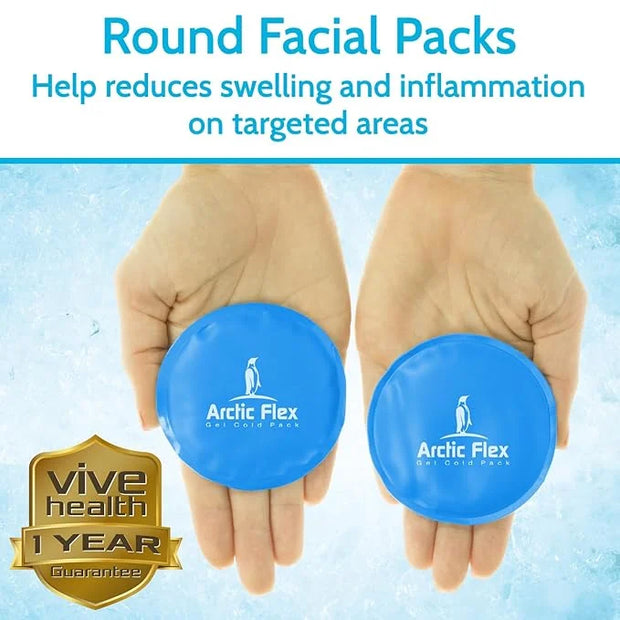 Arctic Flex Cold Eye Mask - Gel Ice Pack for Cool Sleeping, Dry Night Treatment - Reusable Hot Spa Therapy for Sleep, Skin...