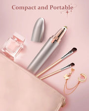 Eyebrow Trimmer for Women Rechargeable: Women Eyebrow Hair Remover with LED Light,Safe Painless Eyebrow Epilator Pen,Lady ...