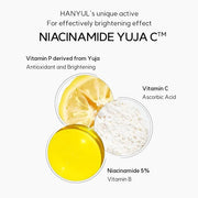 HANYUL Yuja (Yuzu) Vita Tone Up Apple Zone Toner Pads | 2 in 1 Daily Skin Brightening with Vitamin C, Patch for Under Eye,...