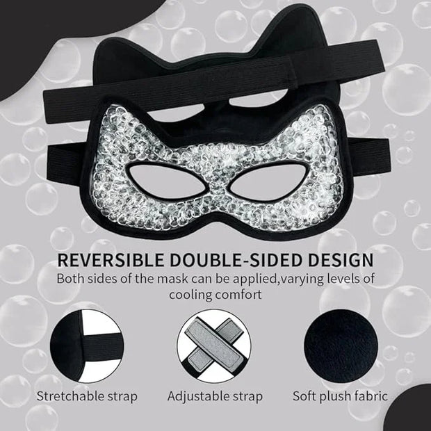 Cooling Eye Mask, Gel Eye Mask Hot Cold Use, Cold Eye Mask for Puffy Eyes, Dry Eyes, Headaches, Migraines, Sinus, Dark Cir...