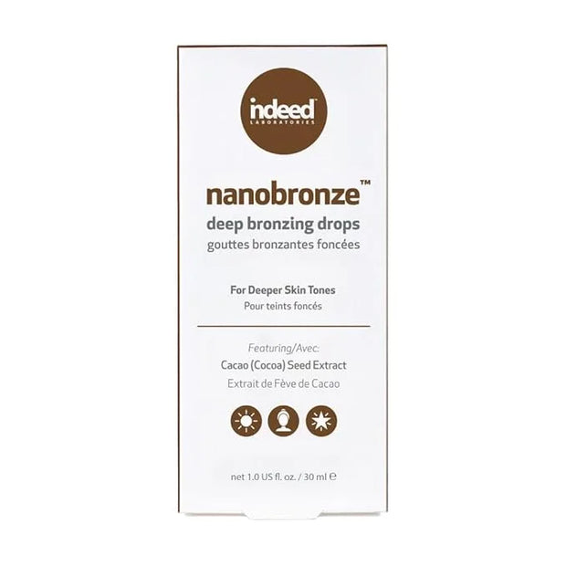 Indeed Labs Nanobronze Deep, Deep Bronzing Drops -Natural Glow Enhancer, Illuminator Highlighter Skin Tint, For An All Day...