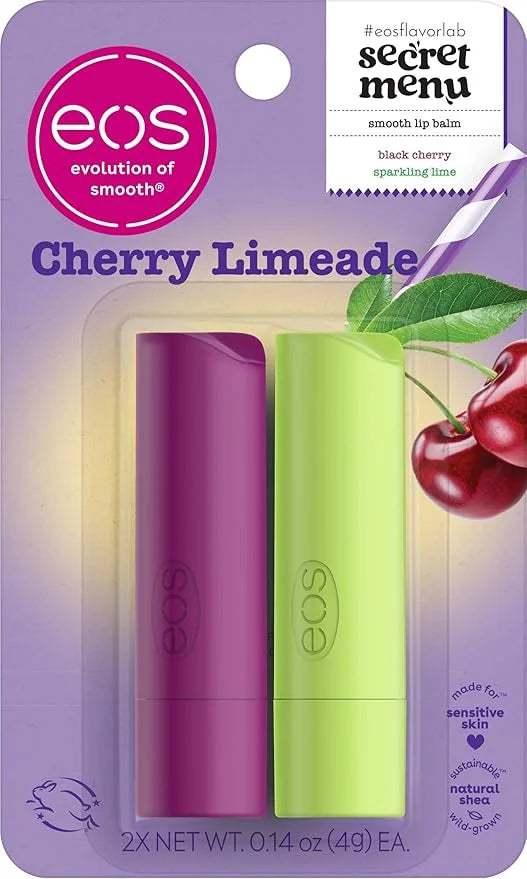 eos Flavor Lab Secret Menu Lip Balm - Cherry Limeade, Limited-Edition, Moisturizing, Hydrating, Dry Lips, Variety Pack, 0....