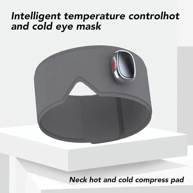 Heating or Cooling Eye Mask for Dark Circles and Eye Neck Padeye Mask Skincare and Puffiness, Intelligent Heating Physical...