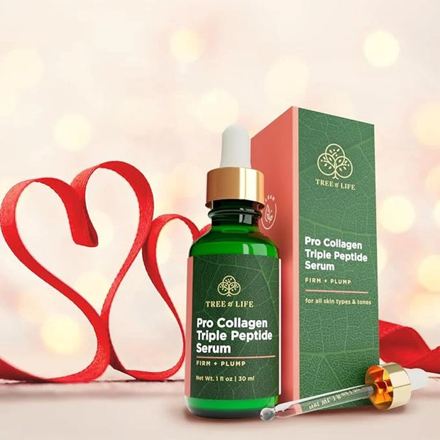 Tree of Life Beauty Hydrating Facial Serum - Pro Collagen Peptides with Argireline & Replexium - Anti Aging & Wrinkle Redu...