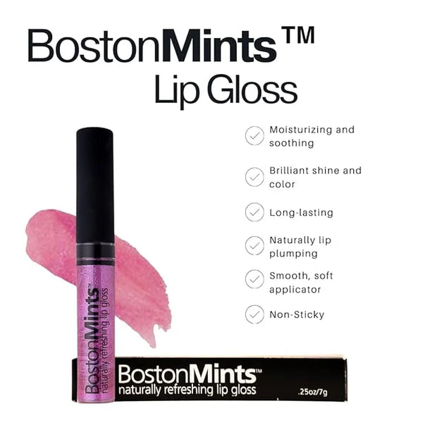 Back Bay Berry Lip Gloss (.25oz) -Vegan, gluten-free, cruelty-free formula with Aloe, Vitamins C & E, and a refreshing hin...