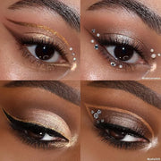 ColourPop Feelin' Bubbly Eyeshadow Palette - Brown & Gold Palette with Metallic and Matte Finishes - High-Pigment Eye Make...
