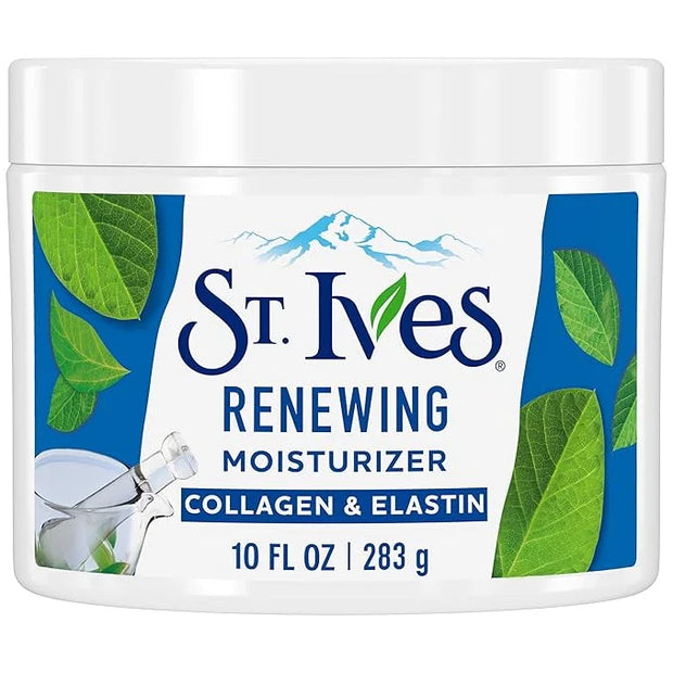 St. Ives Face Moisturizer Cream, Collagen and Elastin, Renewing Facial Moisturizer for Women, Paraben Free, Dermatologist ...