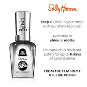 Sally Hansen Miracle Gel™, Bordeaux Glow, Long Lasting, Gel-Like Formula, No UV Lamp Needed, Red Nail Polish - Product Image