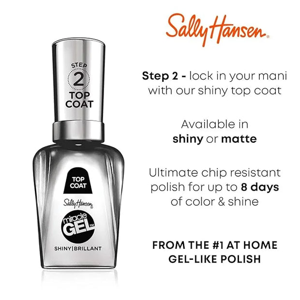 Sally Hansen Miracle Gel™, Bordeaux Glow, Long Lasting, Gel-Like Formula, No UV Lamp Needed, Red Nail Polish - Product Image