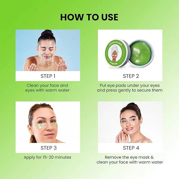 ABC Under Eye Mask for Puffy Eyes and Dark Circles - Hydrating Eye Mask Skincare, Eye Gel Pads for Eye, Reduce Wrinkles an...