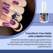 Mia Secret - Matte Gel For GELUX Gel Polish made in USA - Product Image