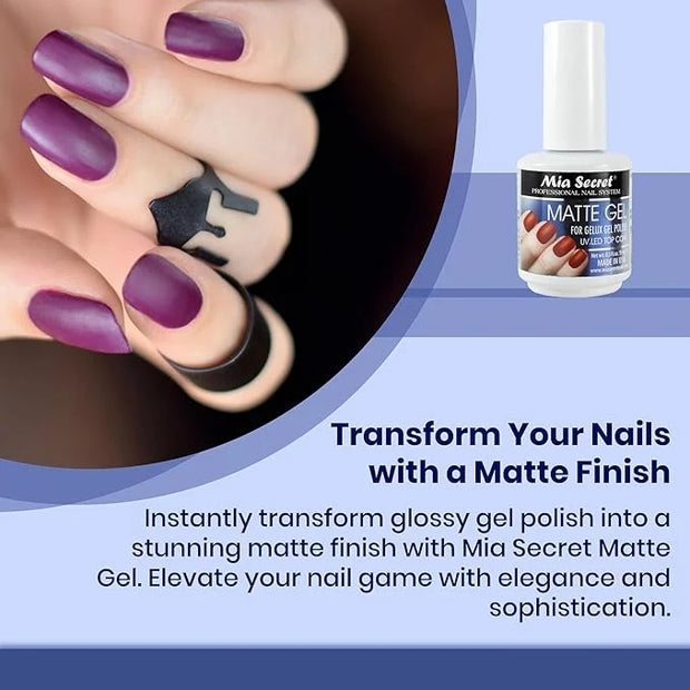 Mia Secret - Matte Gel For GELUX Gel Polish made in USA - Product Image