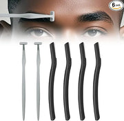 Eyebrow Razors for Men 6 Pieces, Japanese Blades Precision Dermaplane Razors, Small Eyebrow Trimmer Set, Multipurpose Exfo...